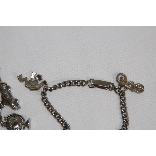 837 - QUANTITY OF CHARM BRACELETS WITH EXTRA CHARMS