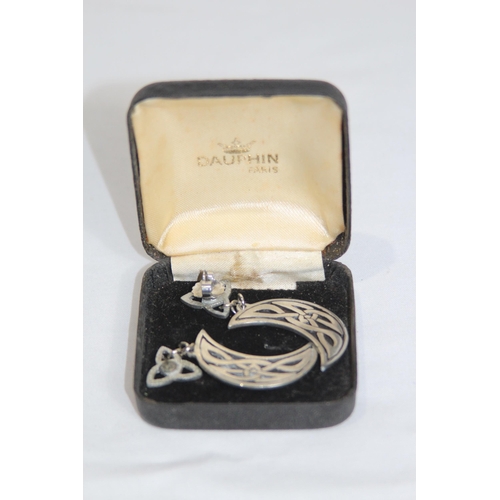 838 - PAIR OF CELTIC DESIGNED EARRINGS