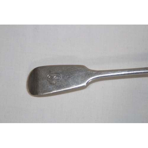 882 - PAIR OF SILVER SPOONS - EXETER 1857 - JOHN STONE - 66.5G