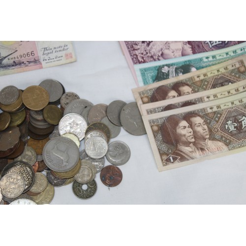 800 - QUANTITY OF FOREIGN COINS AND NOTES