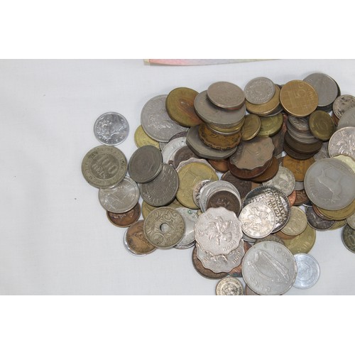 800 - QUANTITY OF FOREIGN COINS AND NOTES