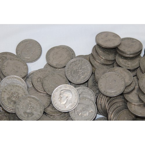 801 - QUANTITY OF POST 1946 TWO SHILLING PIECES - 5.2KG