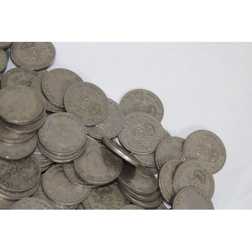 801 - QUANTITY OF POST 1946 TWO SHILLING PIECES - 5.2KG