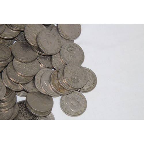 801 - QUANTITY OF POST 1946 TWO SHILLING PIECES - 5.2KG