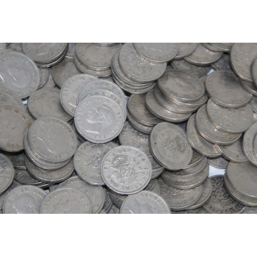 801 - QUANTITY OF POST 1946 TWO SHILLING PIECES - 5.2KG