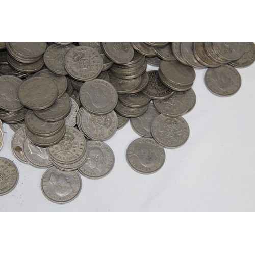 801 - QUANTITY OF POST 1946 TWO SHILLING PIECES - 5.2KG