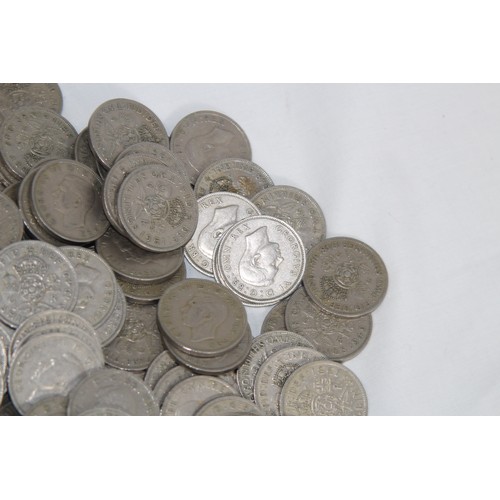 802 - QUANTITY OF POST 1946 TWO SHILLING PIECES - 5.5KG