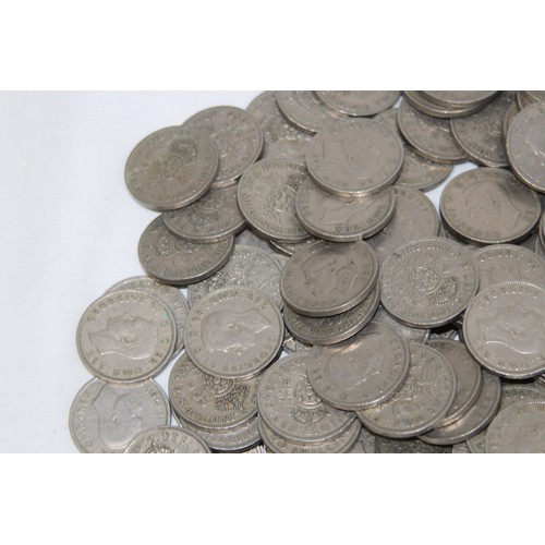 802 - QUANTITY OF POST 1946 TWO SHILLING PIECES - 5.5KG
