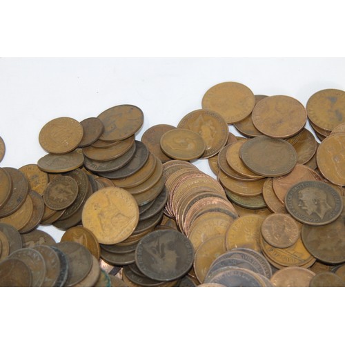 804 - LARGE QUANTITY OF BRITISH COPPER COINAGE INCLUDING ANTIQUE