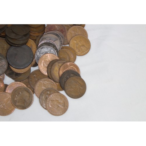 804 - LARGE QUANTITY OF BRITISH COPPER COINAGE INCLUDING ANTIQUE
