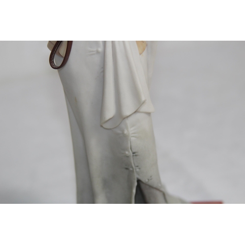 646 - VINTAGE BRUNO MERLI CAPODIMONTE FIGURINE 
35CM