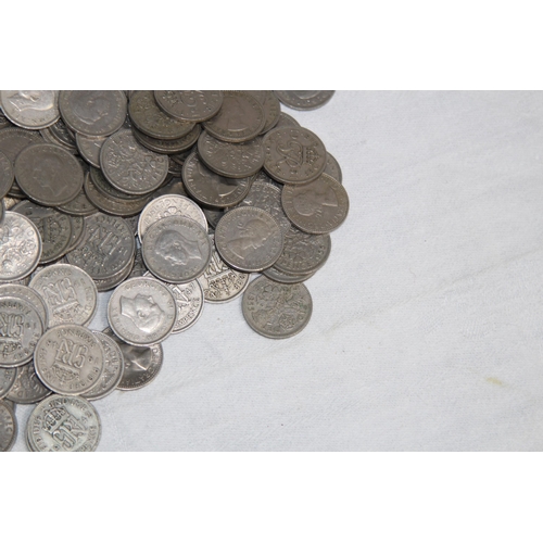 805 - QUANTITY OF POST 1946 SIX PENNY PIECES