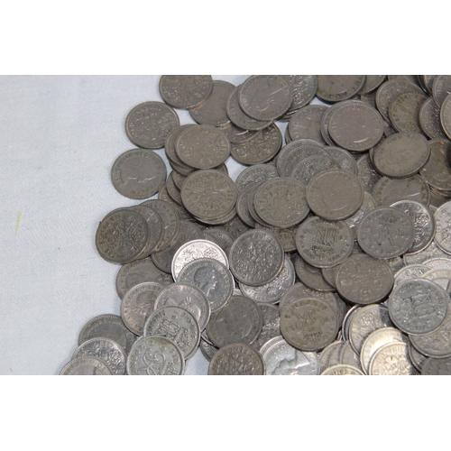 805 - QUANTITY OF POST 1946 SIX PENNY PIECES