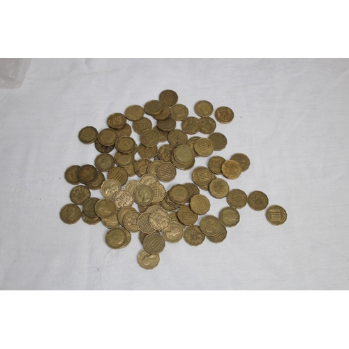 806 - QUANTITY OF VINTAGE THREE PENNY PIECES