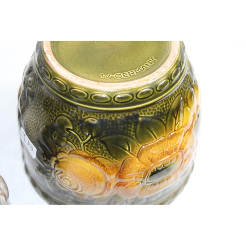 200 - QUANTITY OF WEST GERMAN CHINA AND RUMTOPF 
23 X 19CM