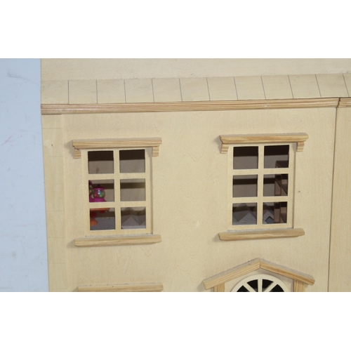 517 - WOODEN DOLLS HOUSE AND FURNITURE
60 X 25 X 69CM