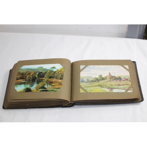 725 - VICTORIAN POSTCARD ALBUM