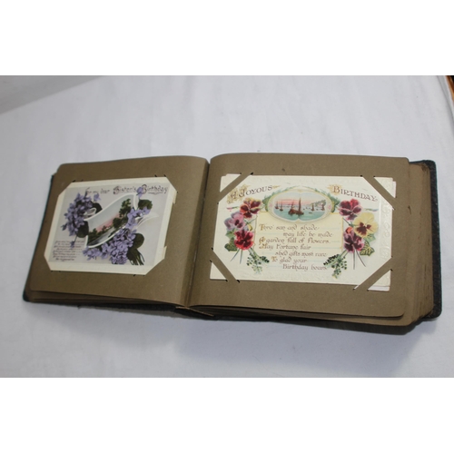 725 - VICTORIAN POSTCARD ALBUM