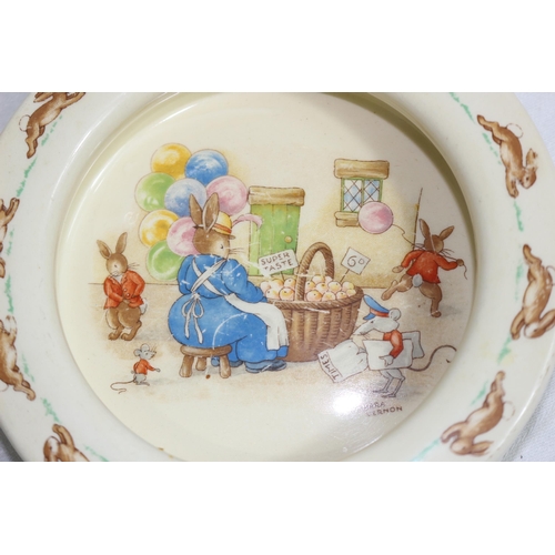 215 - VILLEROY AND BOCH MONEY BOX AND BUNNYKINS BOWL