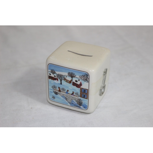 215 - VILLEROY AND BOCH MONEY BOX AND BUNNYKINS BOWL