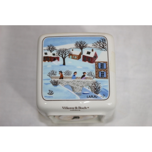 215 - VILLEROY AND BOCH MONEY BOX AND BUNNYKINS BOWL