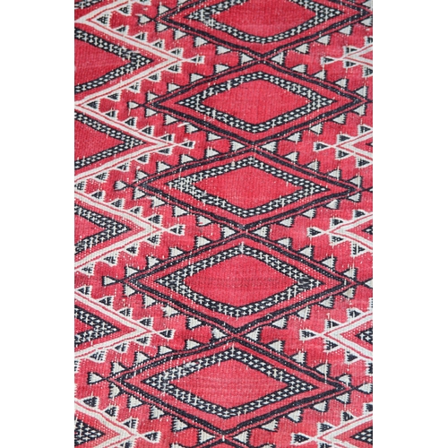 155 - THREE EASTERN RUGS 
125 X 79CM