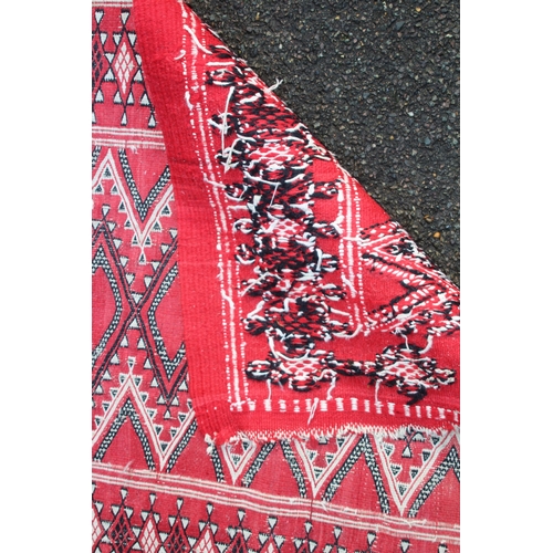 155 - THREE EASTERN RUGS 
125 X 79CM