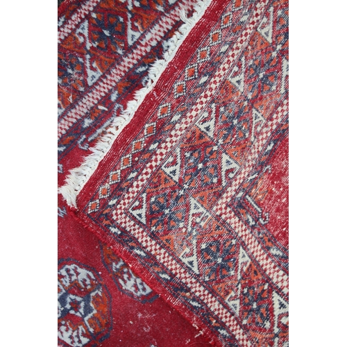 155 - THREE EASTERN RUGS 
125 X 79CM