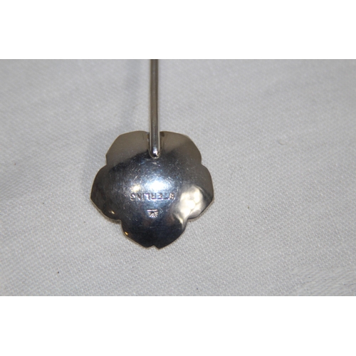 890 - SET OF 6 JAPANESE STERLING SILVER SPOONS WITH VARIED FINIALS, 44.6 GRAMS