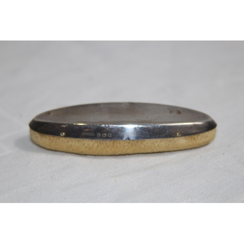 891 - THREE SILVER NAIL BUFFERS, VARIED DESIGNS & DATES