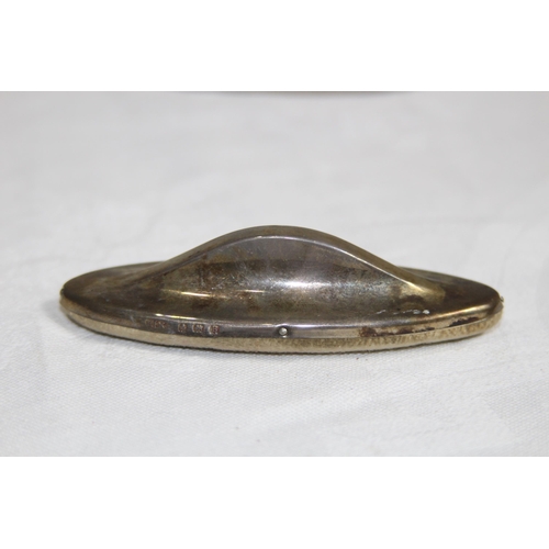 891 - THREE SILVER NAIL BUFFERS, VARIED DESIGNS & DATES
