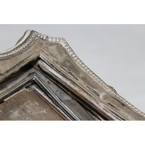 893 - LARGE PAIR OF SILVER FRAMED PHOTO FRAMES, AF