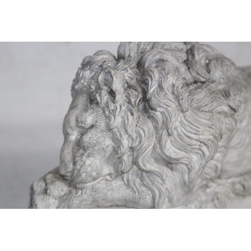 324 - CONOVA STONE LION FIGURE 
30 X 10 X 14CM