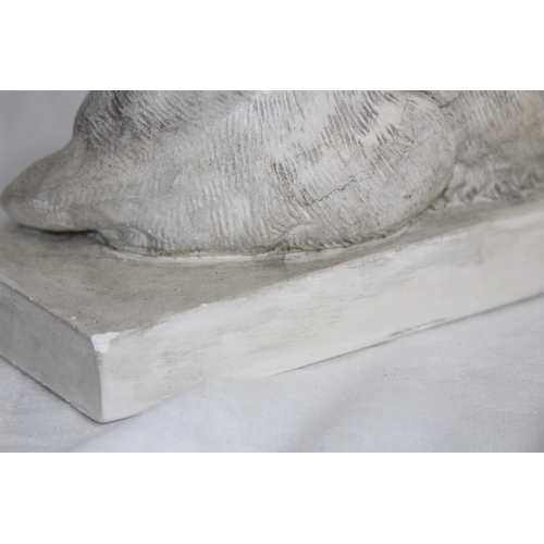 324 - CONOVA STONE LION FIGURE 
30 X 10 X 14CM