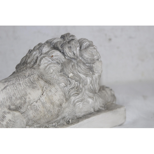 324 - CONOVA STONE LION FIGURE 
30 X 10 X 14CM