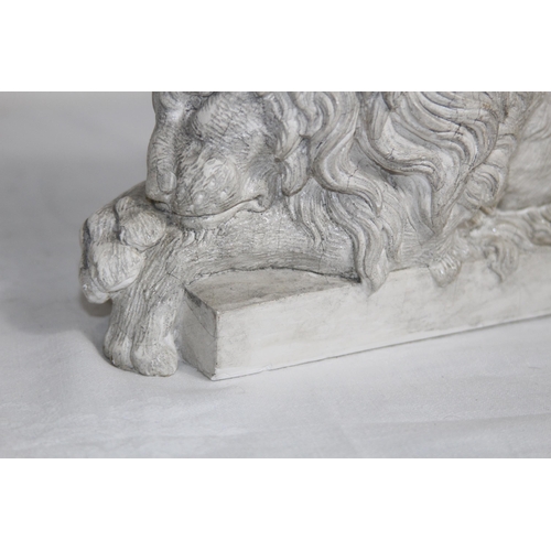 324 - CONOVA STONE LION FIGURE 
30 X 10 X 14CM