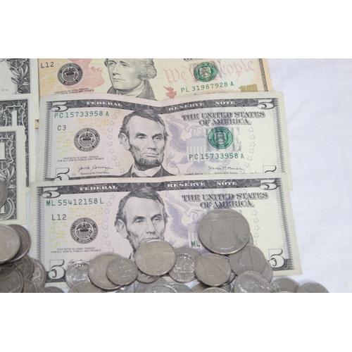 810 - $100 DOLLARS IN BANKNOTES AND COINS