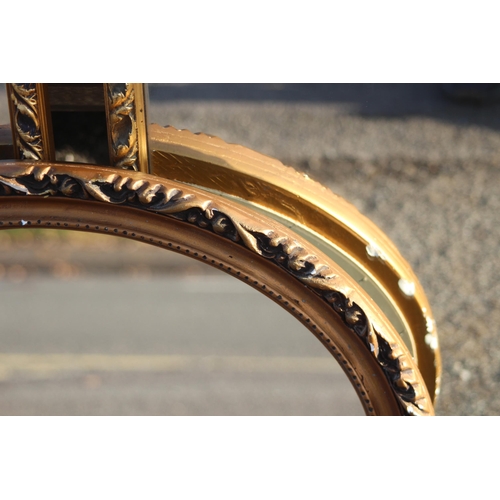 95 - SELECTION OF GILT FRAMED MIRRORS x3
133 X 34CM