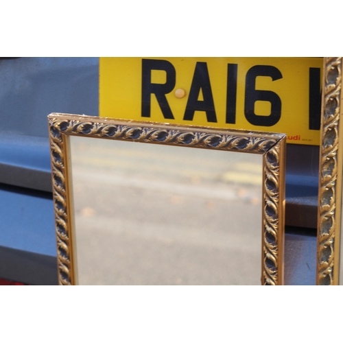 95 - SELECTION OF GILT FRAMED MIRRORS x3
133 X 34CM