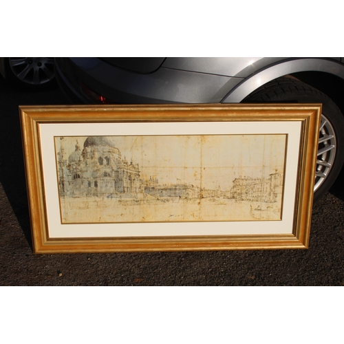 98 - ANTIQUE PLAN OF VENICE PRINT 
122 X 66CM