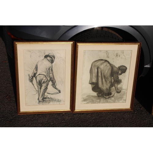 99 - PAIR OF VAN GOGH PRINTS 
64 X 55CM