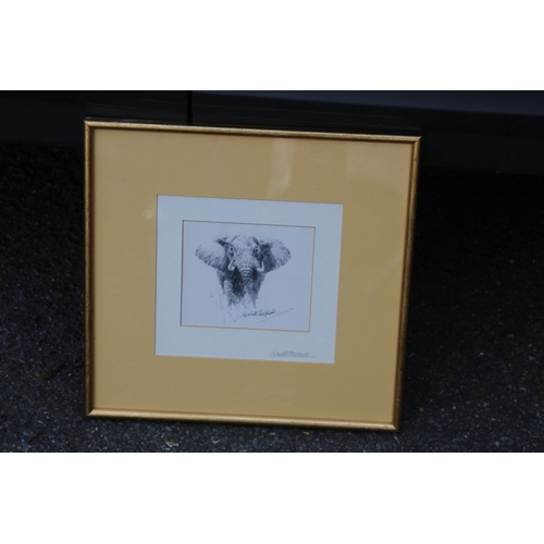 108 - SIGNED DAVID SHEPARD PRINT 
35 X 35CM