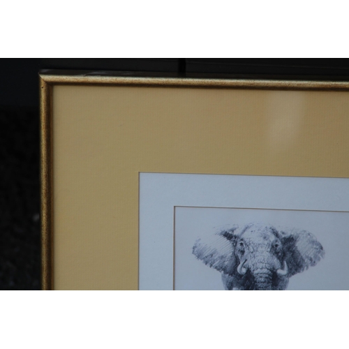 108 - SIGNED DAVID SHEPARD PRINT 
35 X 35CM