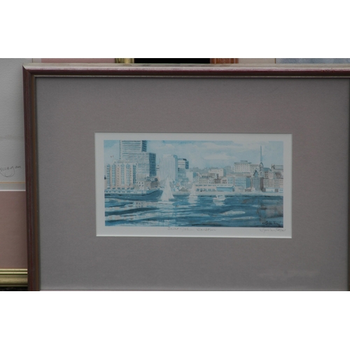 116 - QUANTITY OF WATERCOLOURS x6 
64 X 48CM