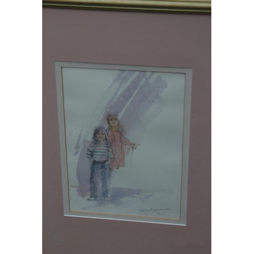 116 - QUANTITY OF WATERCOLOURS x6 
64 X 48CM