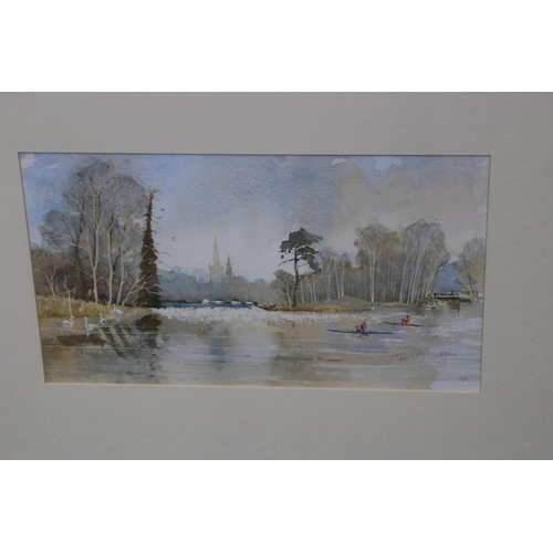 116 - QUANTITY OF WATERCOLOURS x6 
64 X 48CM