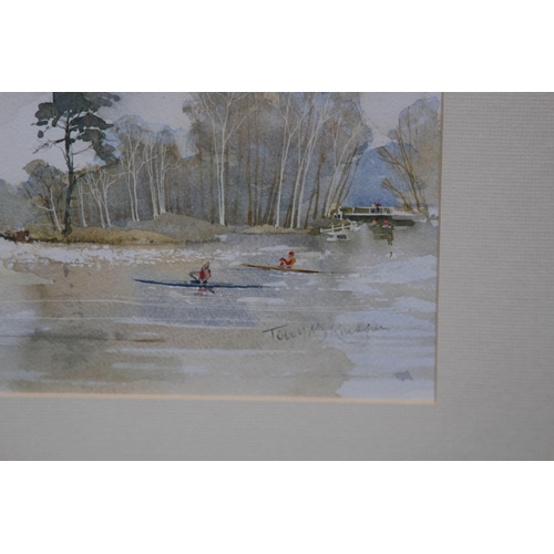 116 - QUANTITY OF WATERCOLOURS x6 
64 X 48CM