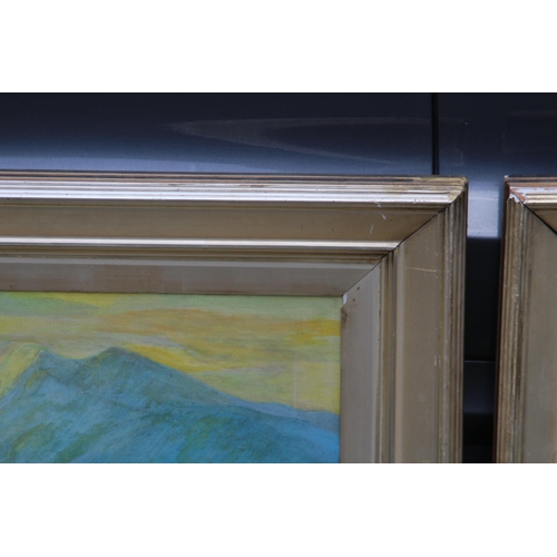 118 - PAIR OF ANTIQUE FRAMED CANVAS'S