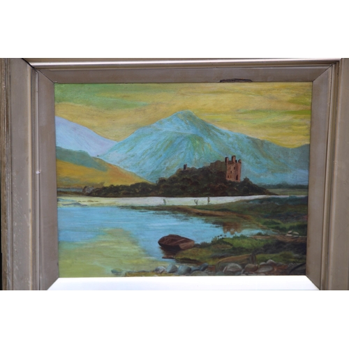 118 - PAIR OF ANTIQUE FRAMED CANVAS'S