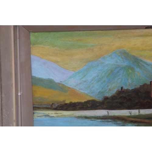 118 - PAIR OF ANTIQUE FRAMED CANVAS'S